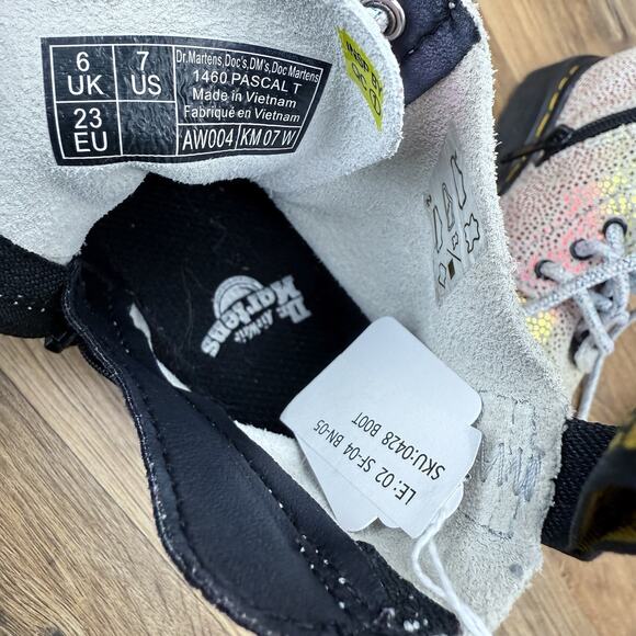 Dr. Martens 1460 Size 7 Pascal T Kids Rainbow Glitter Boots - Picture 5 of 5